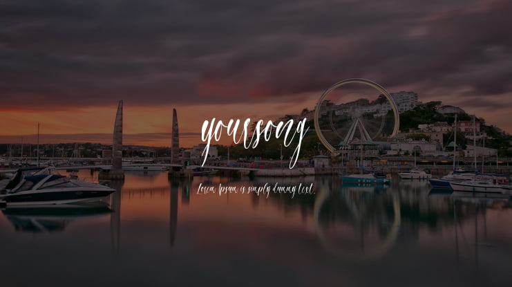 yoursong Font