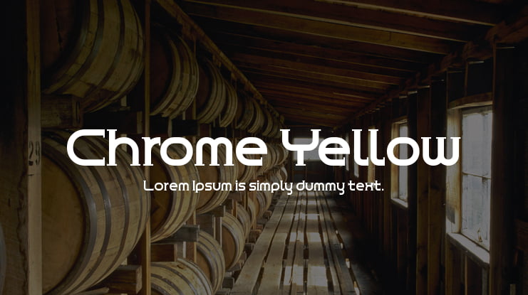 Chrome Yellow Font