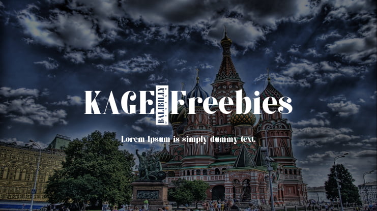 KAGE-Freebies Font