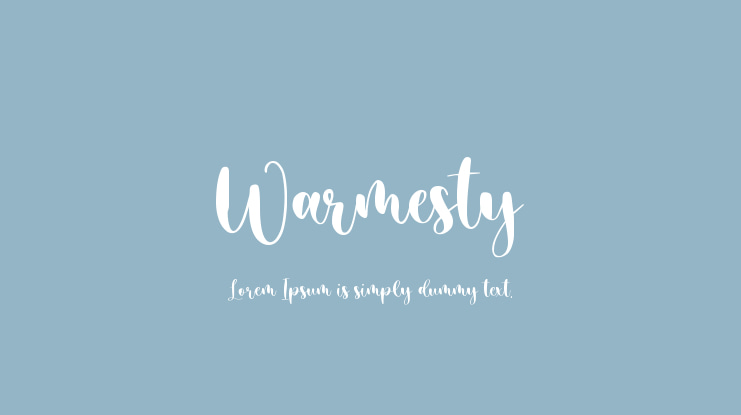 Warmesty Font