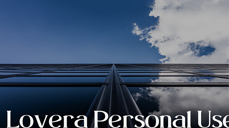 Lovera Personal Use Font