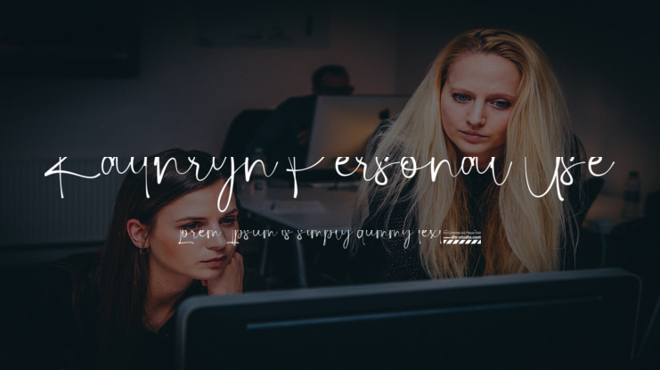 Kaithryn Personal Use Font