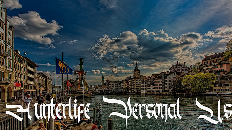 Hunterlife Personal Use Font