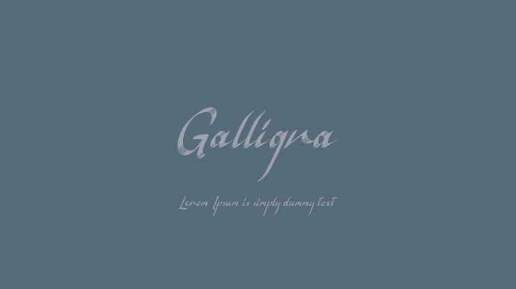 Galligra Font