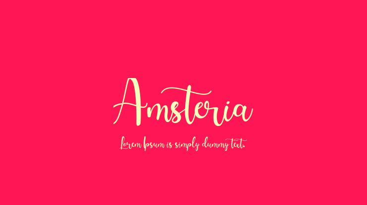 Amsteria Font