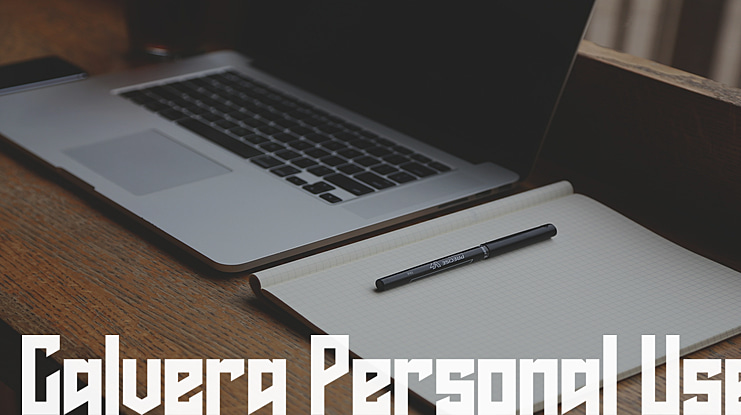 Calvera Personal Use Font