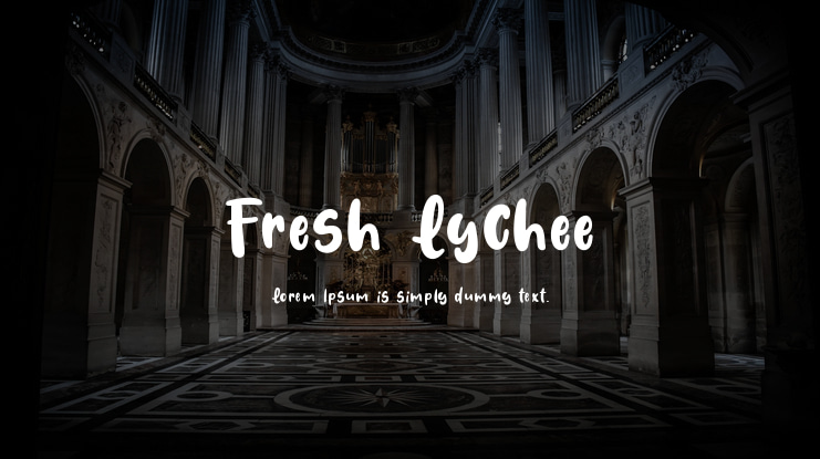 Fresh Lychee Font