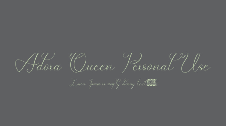 Adora Queen Personal Use Font