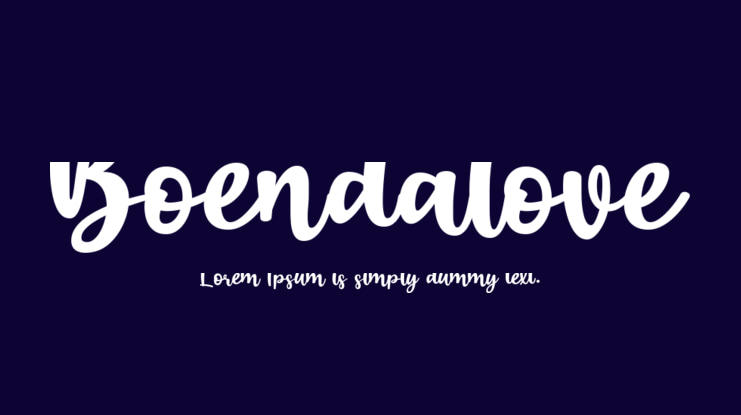 Boendalove Font