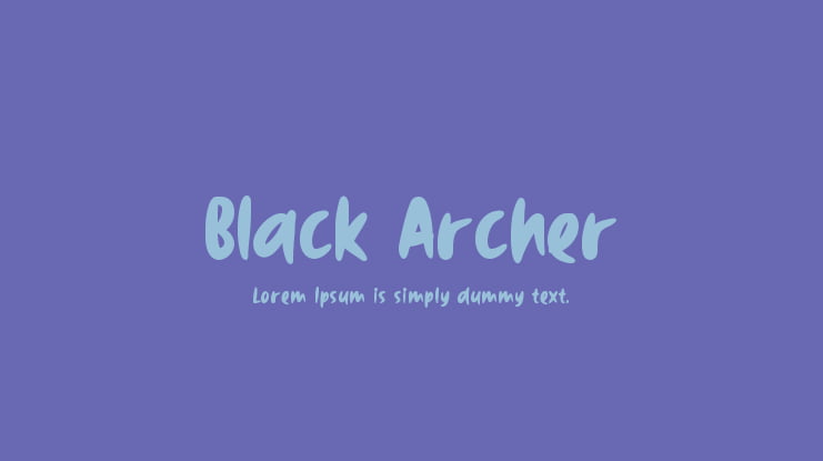 Black Archer Font Family