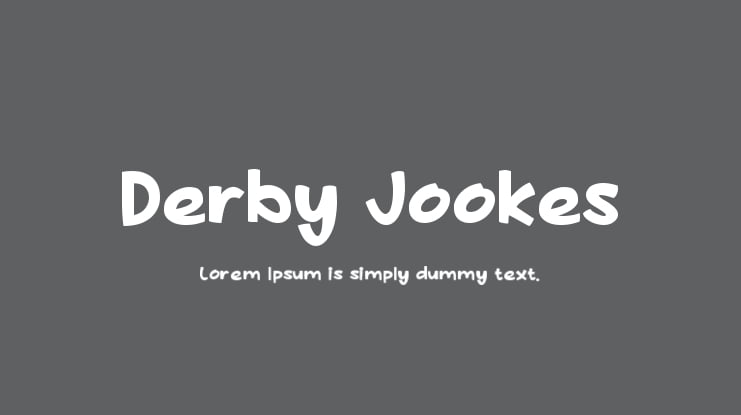 Derby Jookes Font