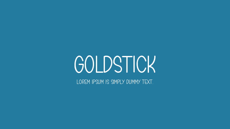 GOLDSTICK Font