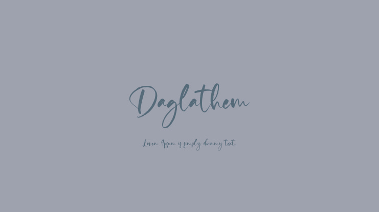 Daglathem Font
