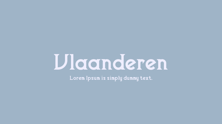 Vlaanderen Font Family