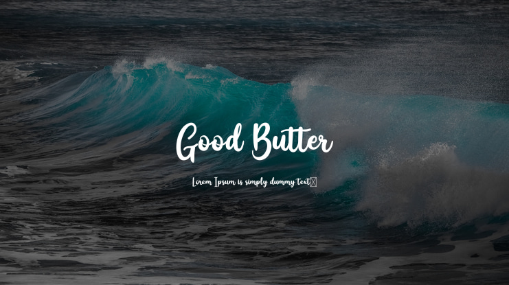Good Butter Font