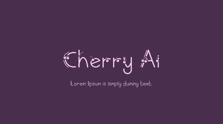 Cherry Ai Font