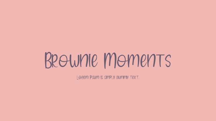 Brownie Moments Font