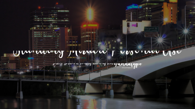 Standing Miracle Personal Use Font