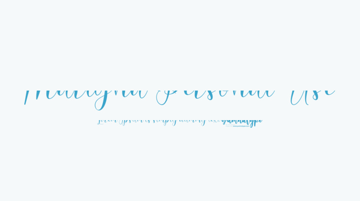 Marlyna Personal Use Font