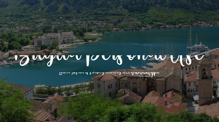 Brigtia Personal Use Font