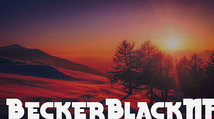 Becker Black NF Font