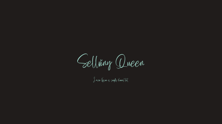 Sellviny Queen Font