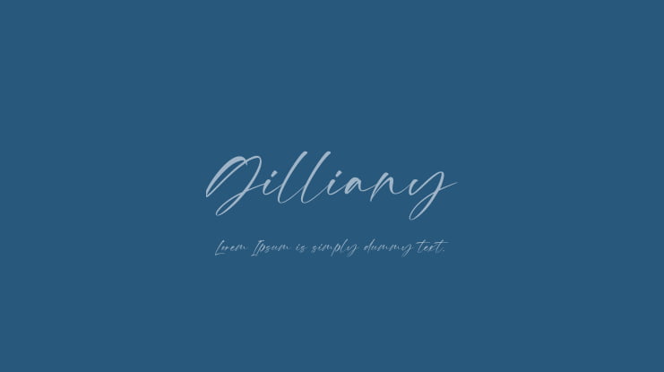 Gilliany Font