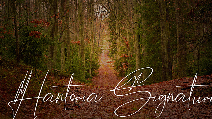 Hantoria Signature Font