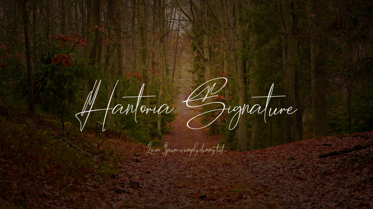 Hantoria Signature Font
