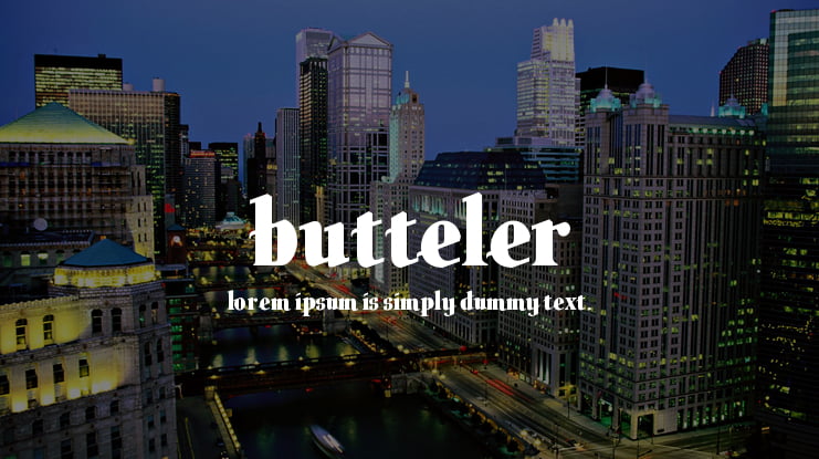Butteler Font