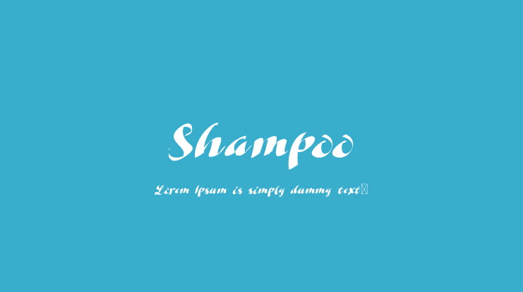 Shampoo Font