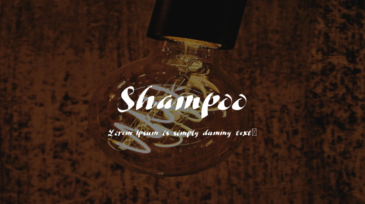 Shampoo Font