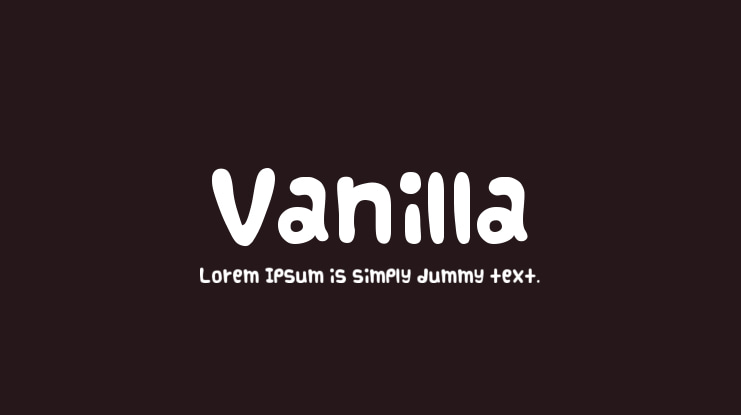 Vanilla Font