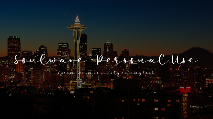Soulwave - Personal Use Font