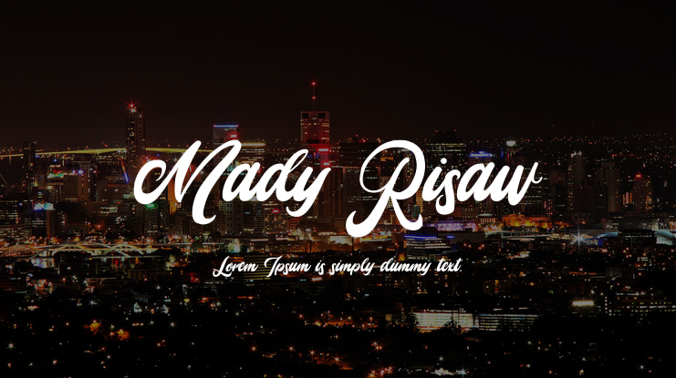 Mady Risaw Font