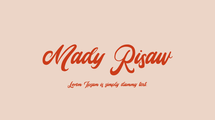 Mady Risaw Font