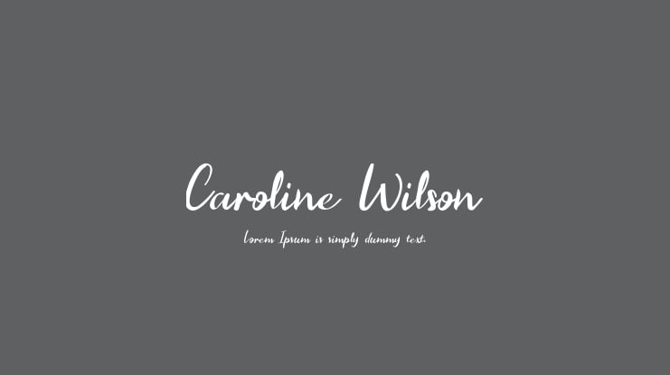 Caroline Wilson Font
