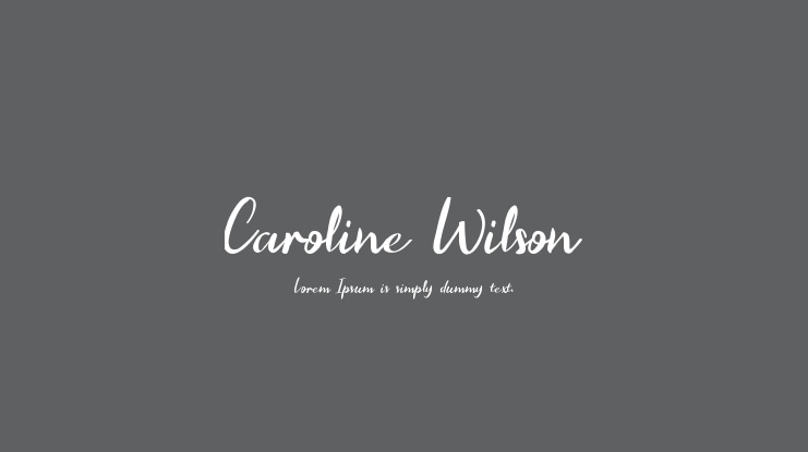 Caroline Wilson Font