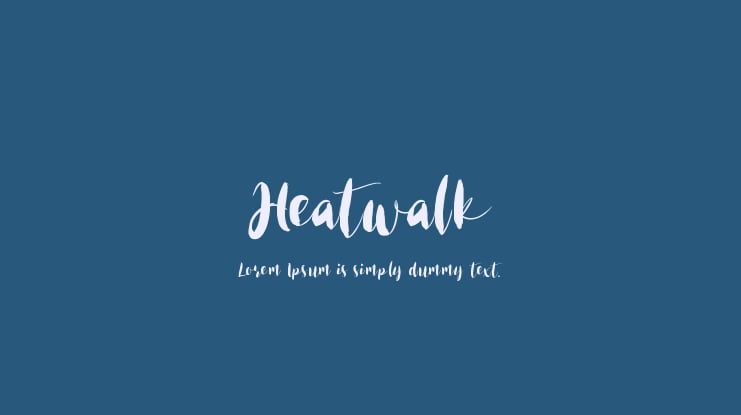 Heatwalk Font