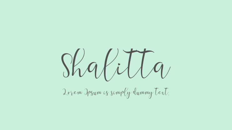 Shalitta Font
