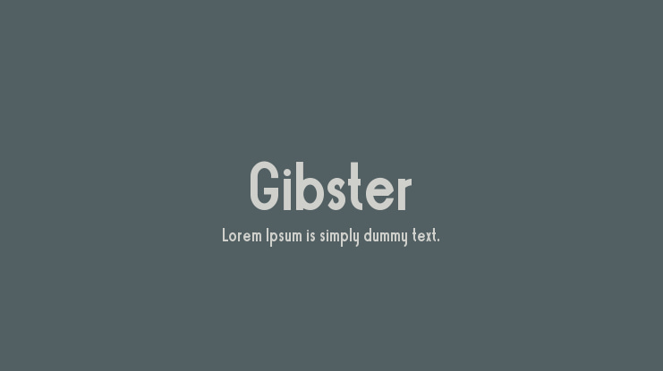 Gibster Font