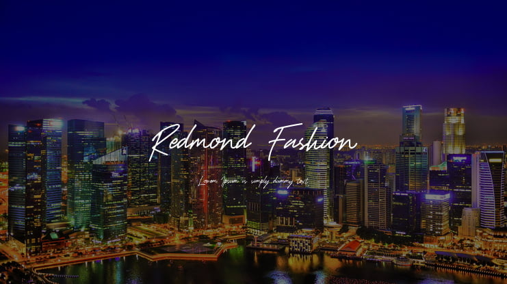 Redmond Fashion Font