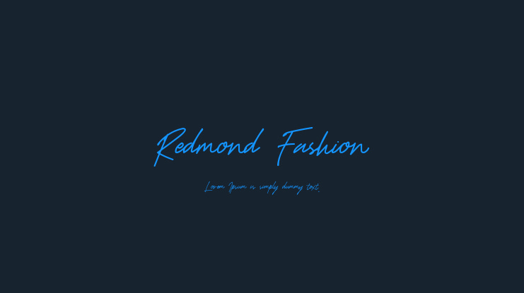 Redmond Fashion Font