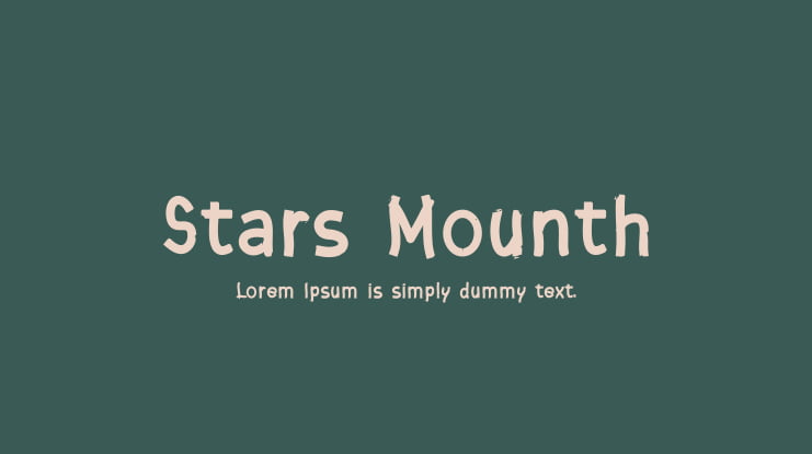 Stars Mounth Font