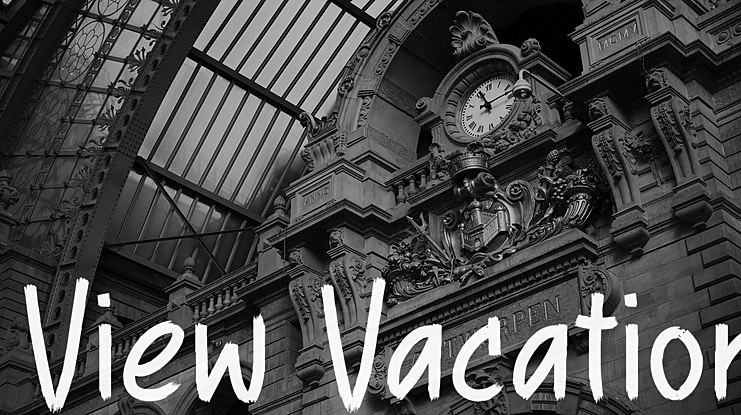View Vacation Font