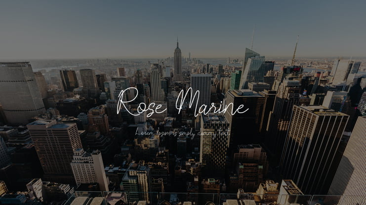 Rose Marine Font
