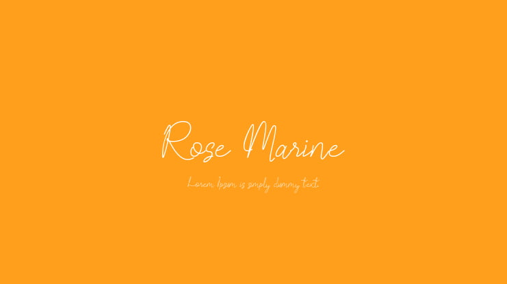 Rose Marine Font