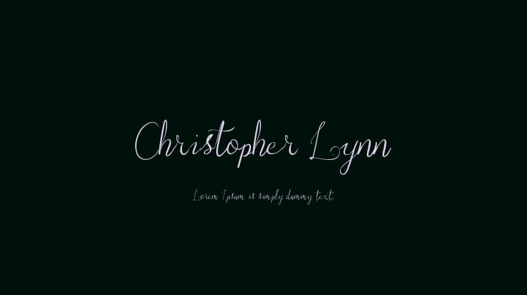 Christopher Lynn Font