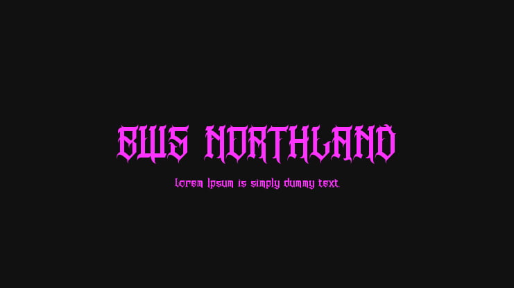 BWS NORTHLAND Font