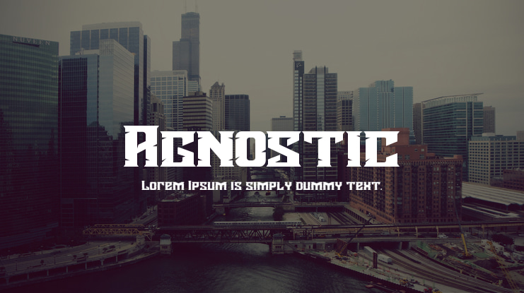 Agnostic Font Family